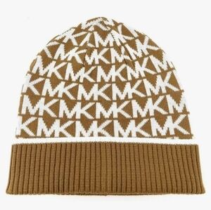 Michael Kors Women's Bordered Logo Cuff Beanie